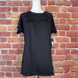 Reebok Women's Thrive‎ Mixed Mesh Women's Size XL Black Activewear Workout NEW